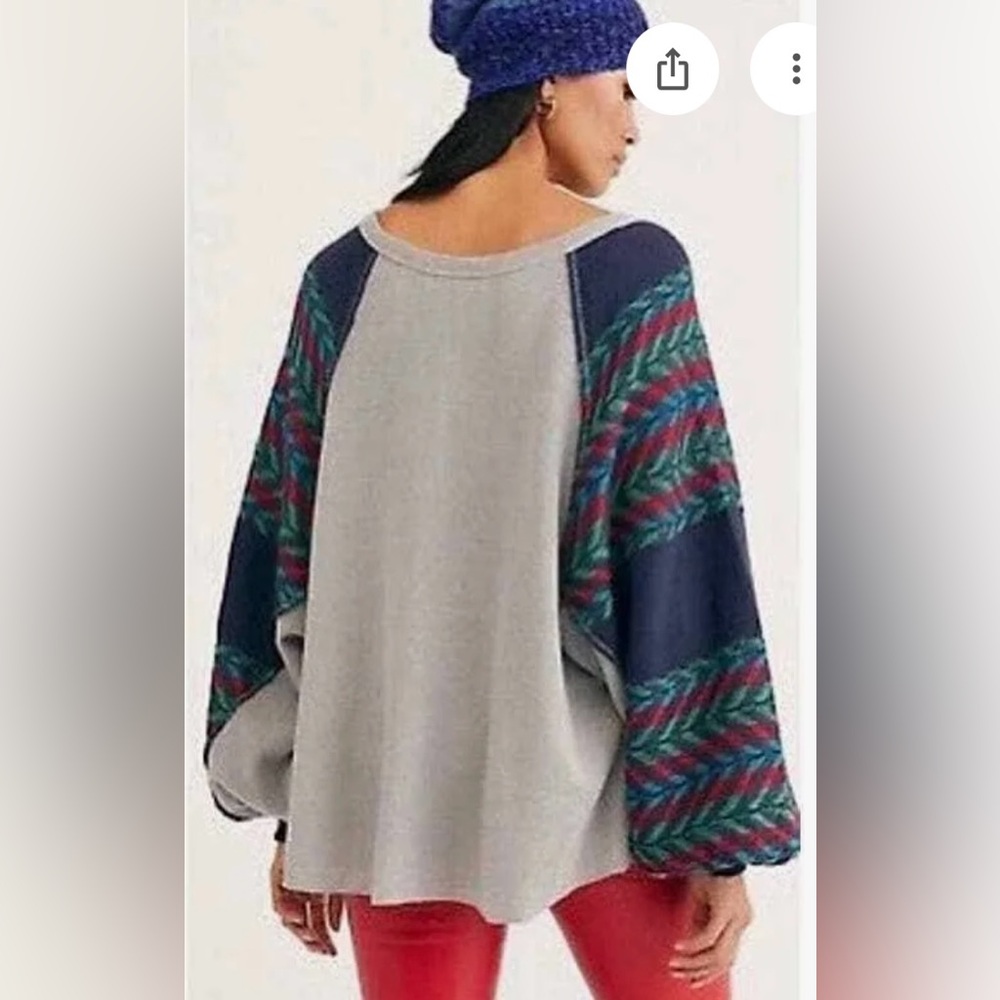 We The Free People Thermal Wide Sleeve Sweater